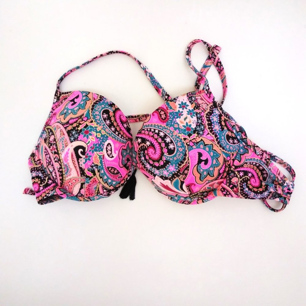 Pink Floral Paisley Bikini Set - Picture 5 of 12